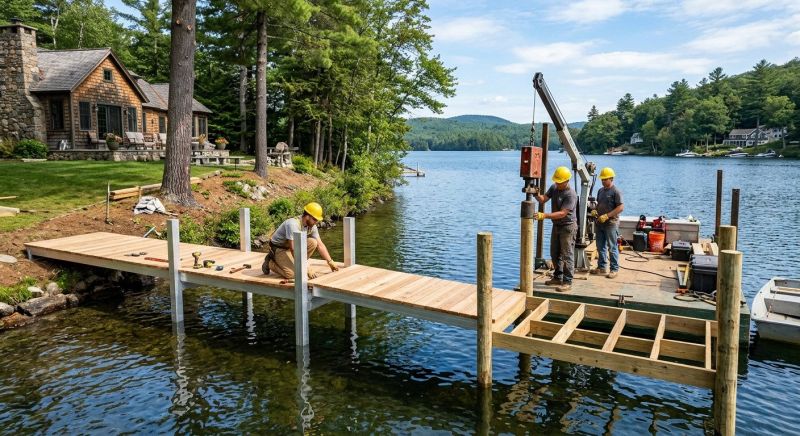 Wood Dock Installation in Denver County, CO