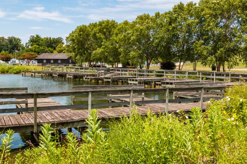 Wood Dock Installation