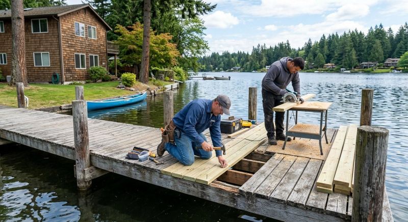 Dock Wood Replacement in Roswell, GA