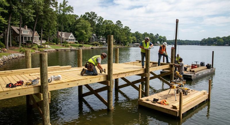 Pond Dock Construction in Denver County, CO