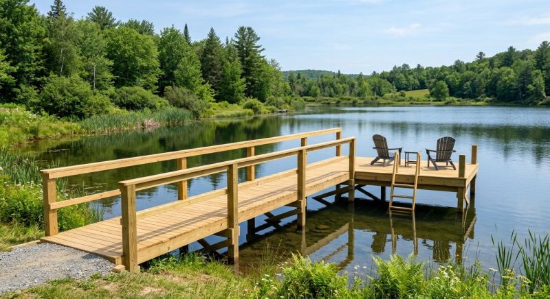 Pond Dock Construction in Roswell, GA