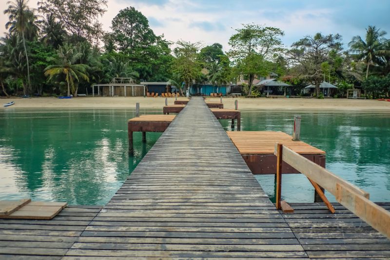 Finished Wooden Dock